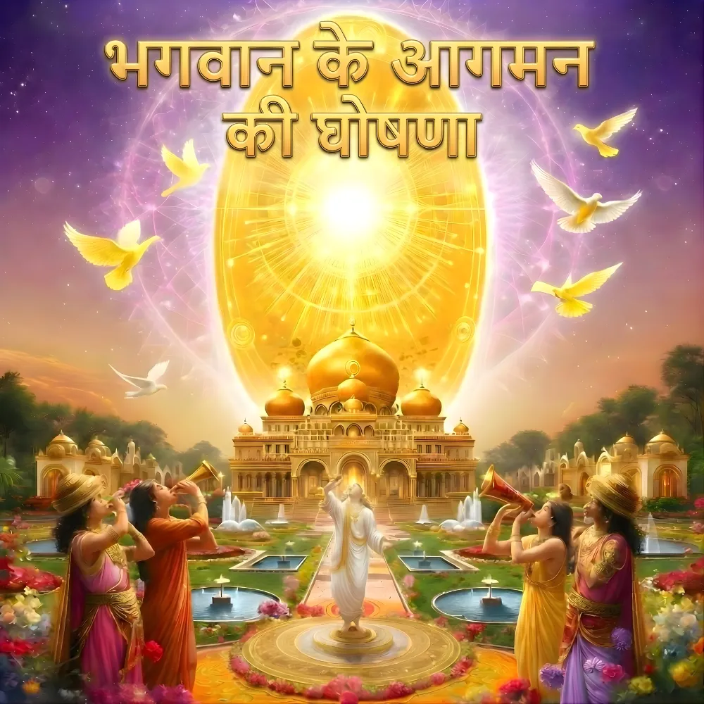 भगवान के आगमन की घोषणा